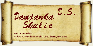 Damjanka Skulić vizit kartica